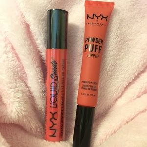3/$20; NWT, NYX coral liquid lippie duo